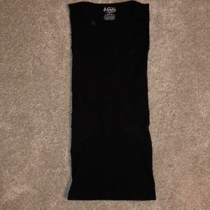 Black free people sheer cutout tank